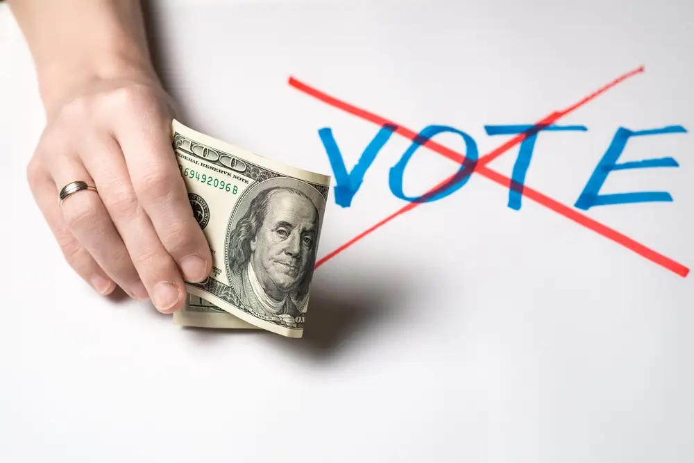 ¡EL VOTO NI SE COMPRA NI SE VENDE! ¡No bote su voto!