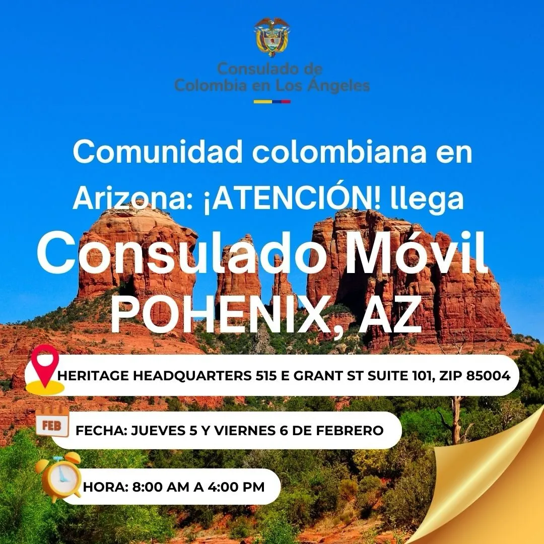 Consulado móvil de Colombia en Phoenix