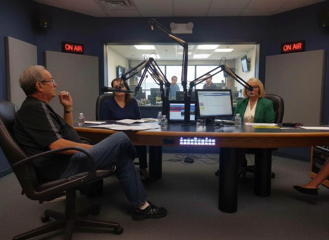 Frank durante entrevista en programa radial