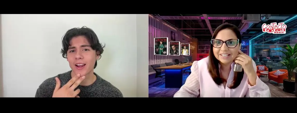 Miguel Mora durante la entrevista con Contacto Total, desde Phoenix Arizona, su lugar de residencia