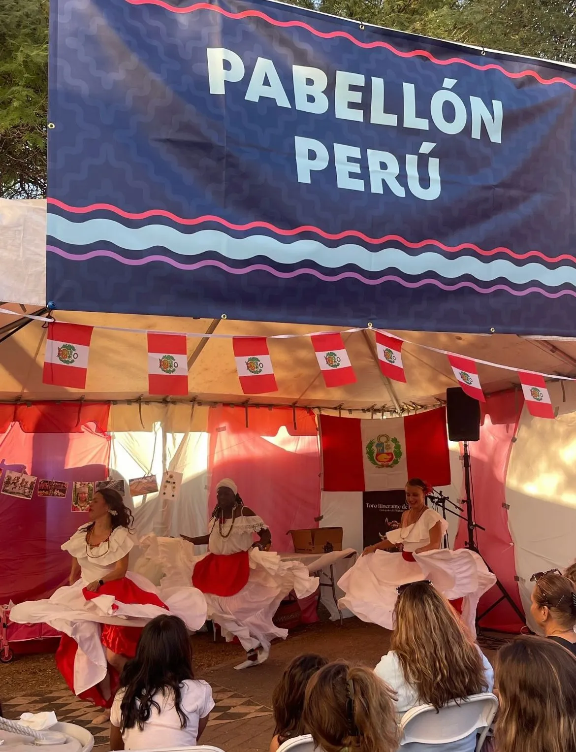 El grupo de danzas con sus atuendos típicos